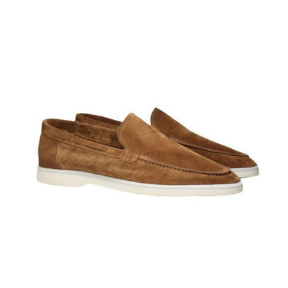Men's loafers – Classic moc toe – Elegant style – Comfortable flat sole
