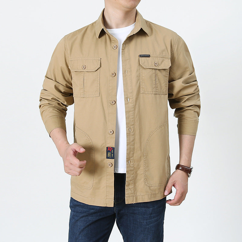Men's shirt jacket – Relaxed fit – Buttoned – Utility-style pockets