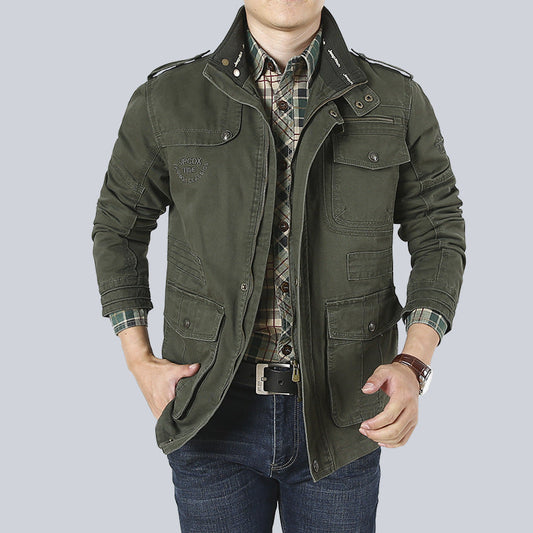 Men's utility jacket – Relaxed fit – Multi-pocket – Rugged workwear style