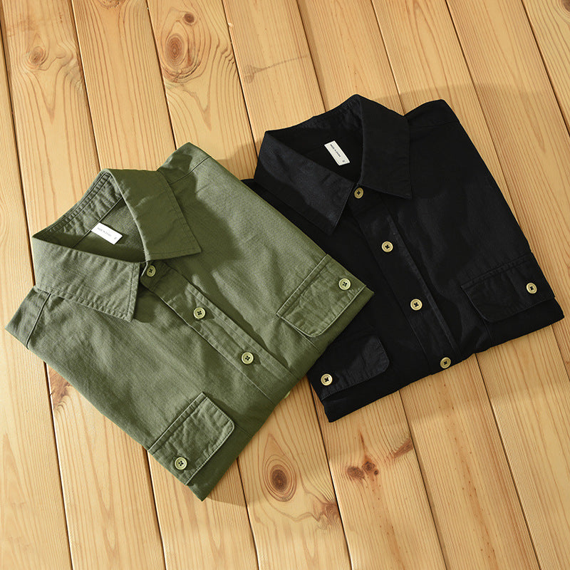 Men's workwear shirt – relaxed fit – short sleeves – breathable fabric