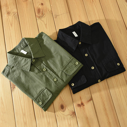 Men's workwear shirt – relaxed fit – short sleeves – breathable fabric