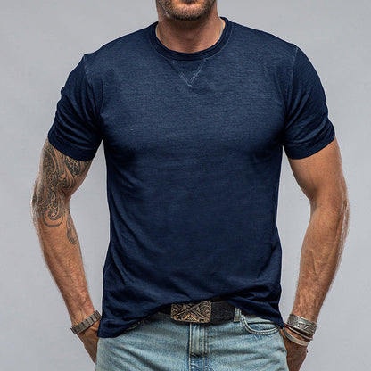 T-shirt men – Fit relaxed – Cotton soft – Neck round – Sleeves short
