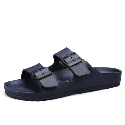 Men's sandals – Open toe – Thick sole – Adjustable buckle straps