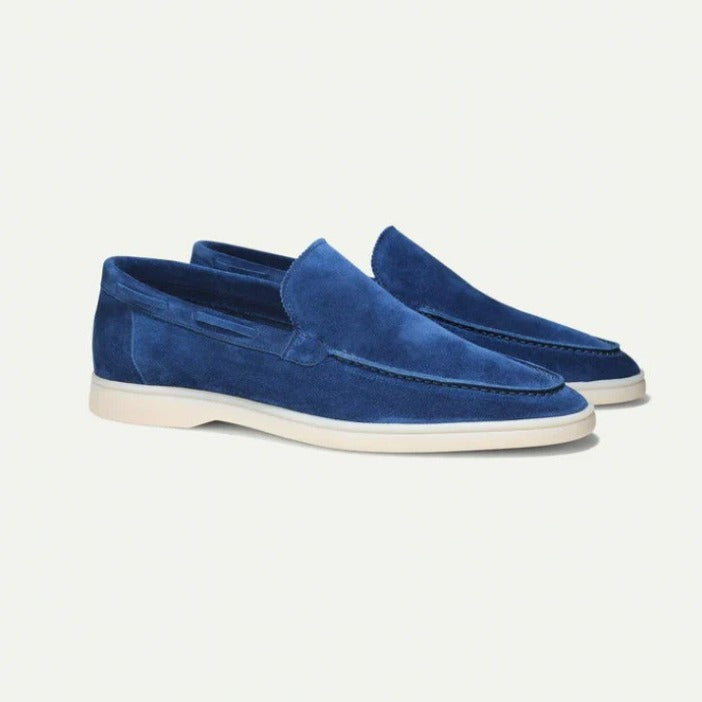 Men's loafers – Classic moc toe – Elegant style – Comfortable flat sole