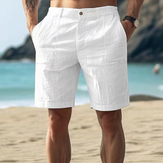 Men's shorts – Relaxed fit – Breathable fabric – Knee length – Utility pockets