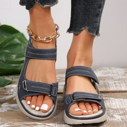 Women's sandals – Sporty design – Open toe – Comfort sole – Adjustable straps