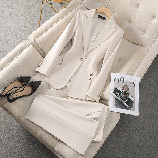Veste blazer femme – Coupe cintrée – Simple boutonnage – Revers structurés – Formelle