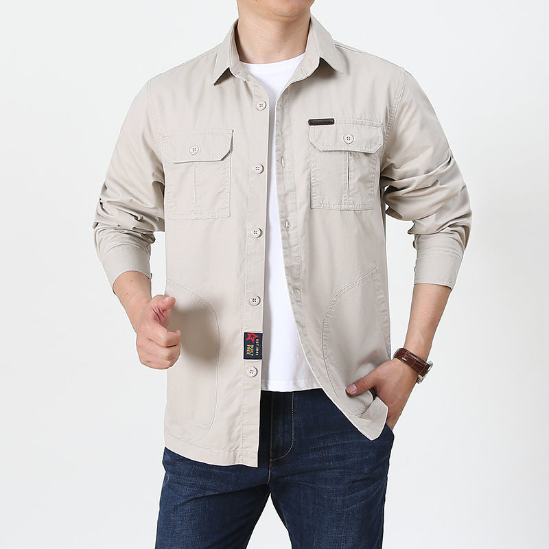 Men's shirt jacket – Relaxed fit – Buttoned – Utility-style pockets