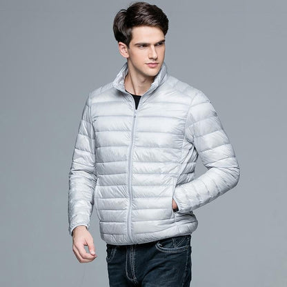 Quilted men's jacket – Slim fit – Lightweight fabric – Breathable – Casual style