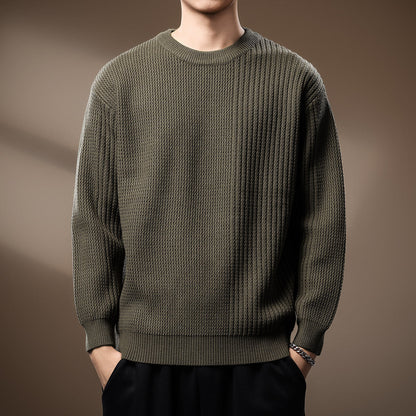 Lucas Relaxed Fit Knit Sweater | Crewneck Knit Sweater