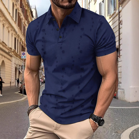 Men's Polo – Slim Fit – Breathable Cotton – Modern Worn Design