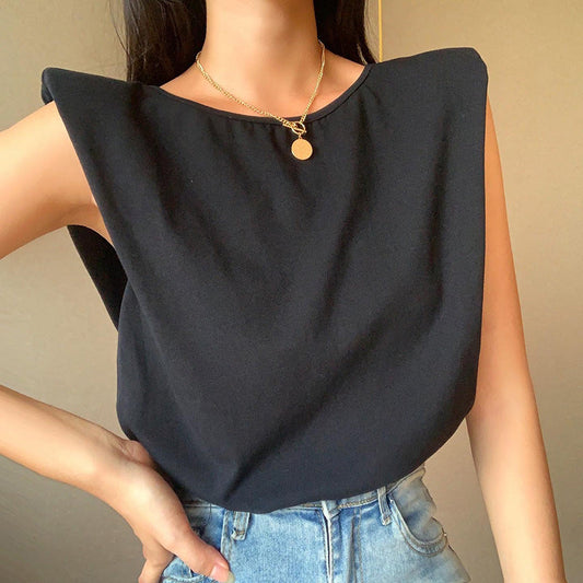 Women's short-sleeve top – Loose fit – Dropped shoulders – Breathable fabric