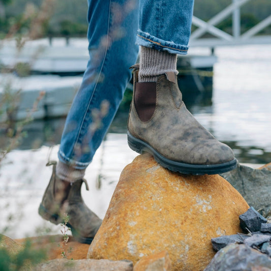Bottines Chelsea homme – Cheville – Semelle crantée – Enfilage facile
