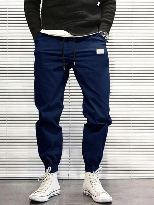 Men's cargo pants – Relaxed fit – Elastic waist – Breathable fabric – Tapered cuffs – Multi-pocket