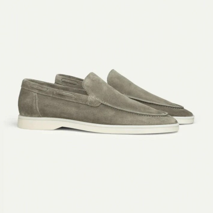 Men's loafers – Classic moc toe – Elegant style – Comfortable flat sole
