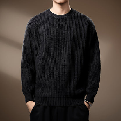 Lucas Relaxed Fit Knit Sweater | Crewneck Knit Sweater