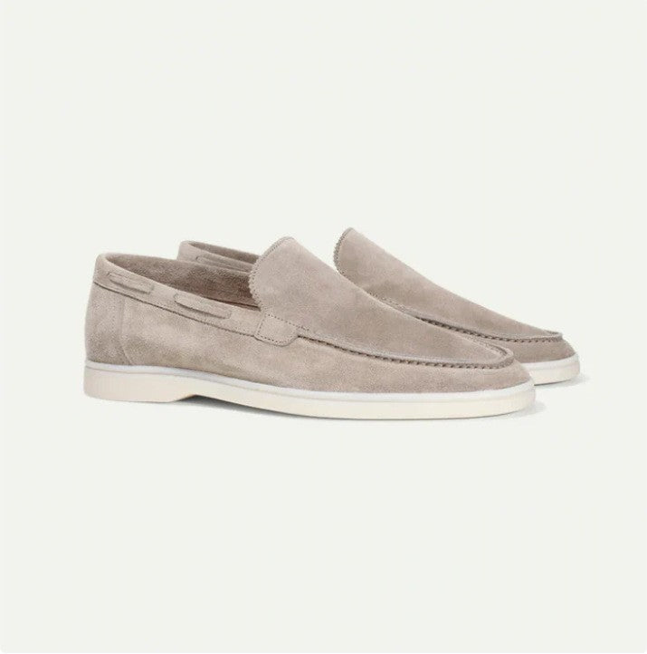Men's loafers – Classic moc toe – Elegant style – Comfortable flat sole