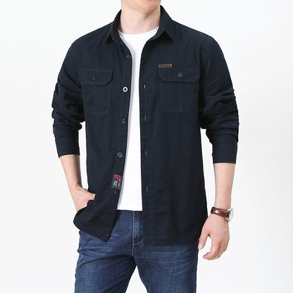 Men's shirt jacket – Relaxed fit – Buttoned – Utility-style pockets