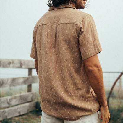 Men's shirt – Relaxed fit – Short sleeves – Soft breathable fabric