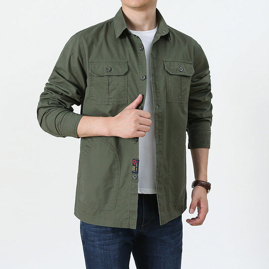 Men's shirt jacket – Relaxed fit – Buttoned – Utility-style pockets