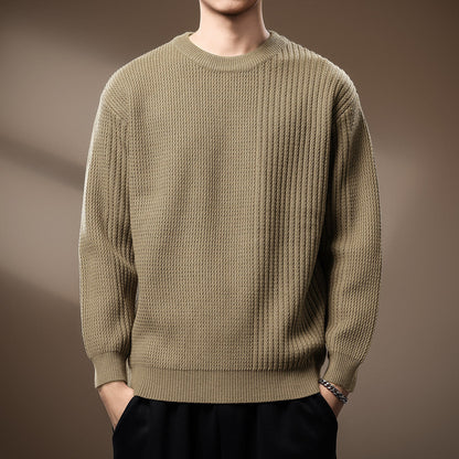 Lucas Relaxed Fit Knit Sweater | Crewneck Knit Sweater