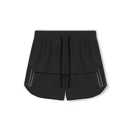 Men's sports shorts – Relaxed fit – Breathable fabric – Zippered pockets