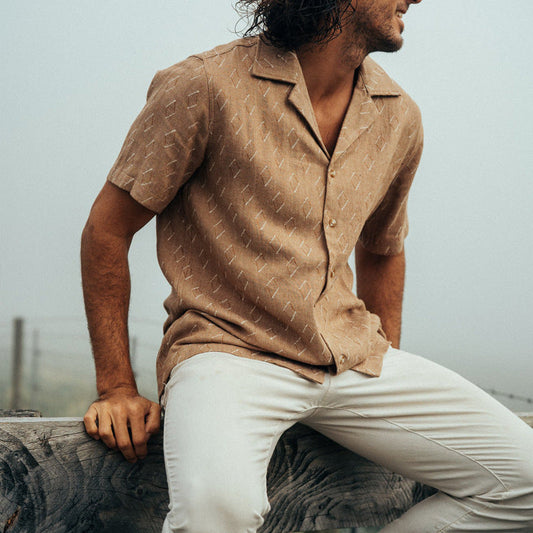 Men's shirt – Relaxed fit – Short sleeves – Soft breathable fabric
