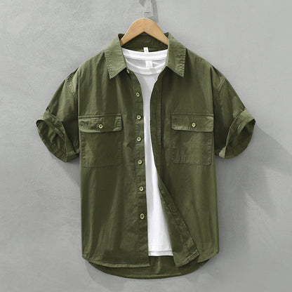 Men's workwear shirt – relaxed fit – short sleeves – breathable fabric