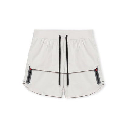 Men's sports shorts – Relaxed fit – Breathable fabric – Zippered pockets