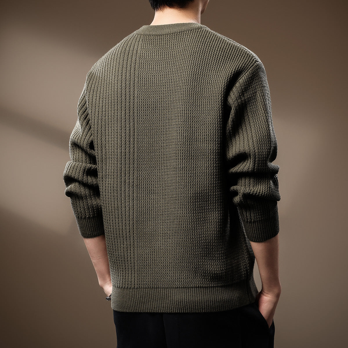 Lucas Relaxed Fit Knit Sweater | Crewneck Knit Sweater