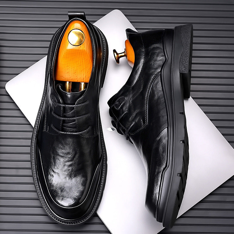 Men's dress shoes – Round toe – Lace-up closure – Sturdy sole