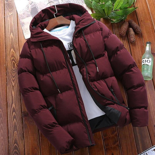 Men's Jacket - Woven Fabric - Relaxed fit - Stand collar with hood