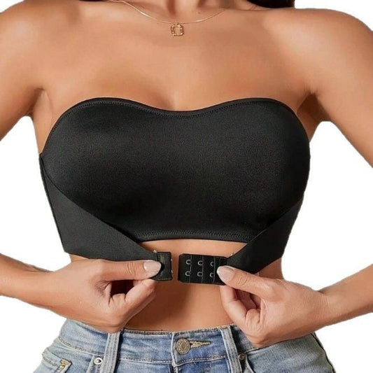Women's strapless push-up bra – Invisible – Adjustable – Soft comfort