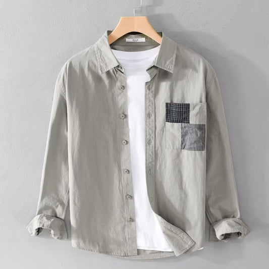 Men's long-sleeve shirt – Relaxed fit – Breathable fabric – Casual button-up style
