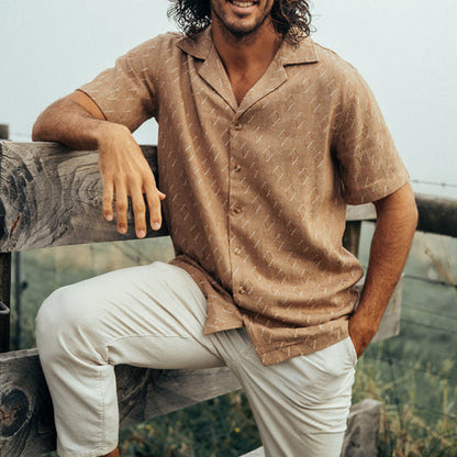 Men's shirt – Relaxed fit – Short sleeves – Soft breathable fabric