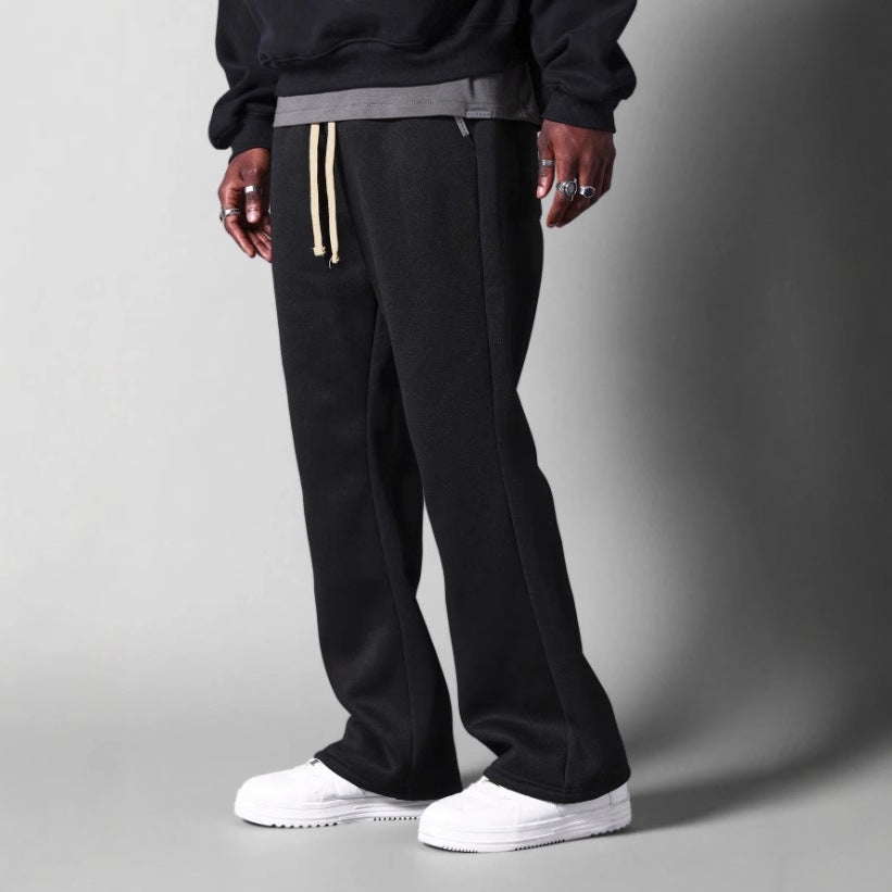 Men's sweatpants – Relaxed fit – Flared leg – Soft fabric