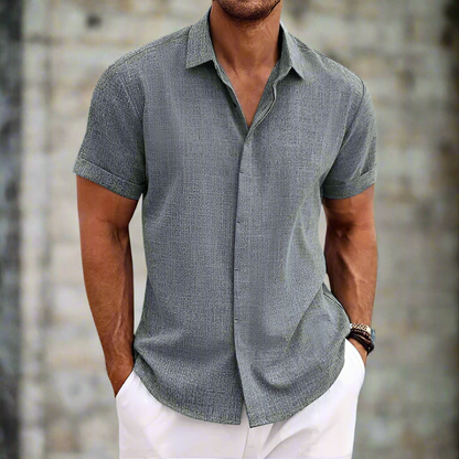 Men's short-sleeve shirt – Relaxed fit – Breathable fabric – Casual style