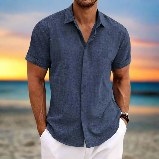 Men's short-sleeve shirt – Relaxed fit – Breathable fabric – Casual style