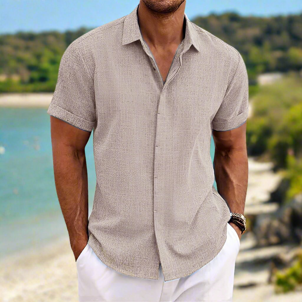 Men's short-sleeve shirt – Relaxed fit – Breathable fabric – Casual style