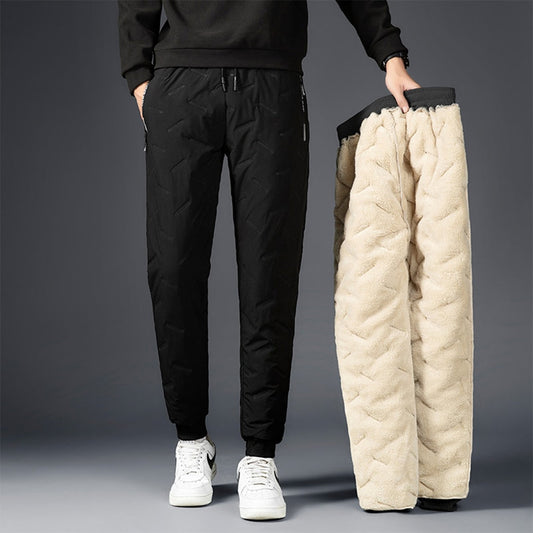 Elijah Fleece Tapered Joggers | Quilted, Zipper Pockets Joggers