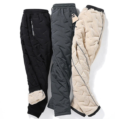 Elijah Fleece Tapered Joggers | Quilted, Zipper Pockets Joggers