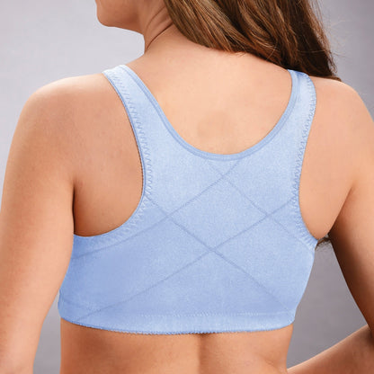 Women's bra without underwire – Soft support – Front closure – Breathable fabric
