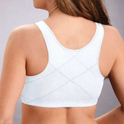 Women's bra without underwire – Soft support – Front closure – Breathable fabric