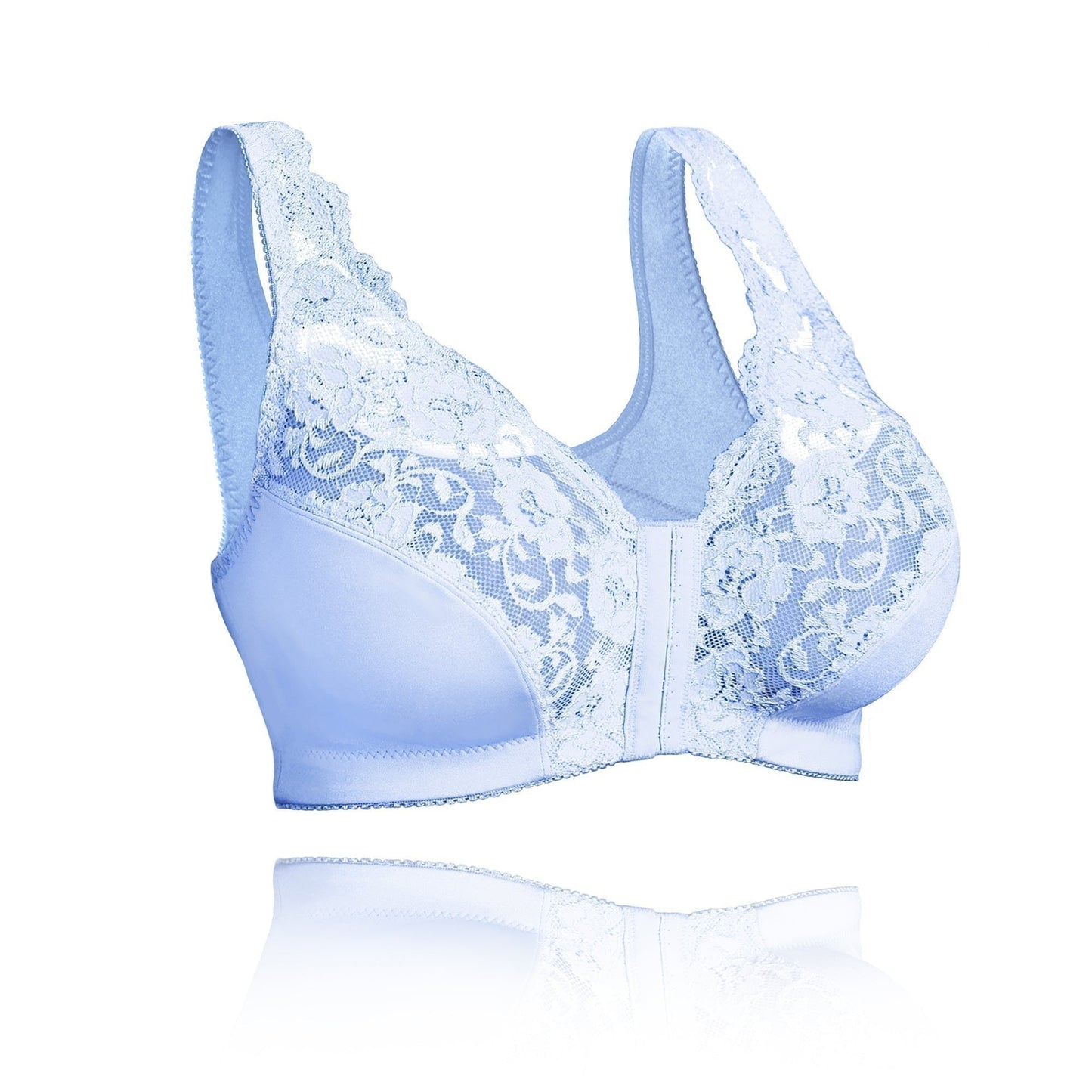 Women's bra without underwire – Soft support – Front closure – Breathable fabric