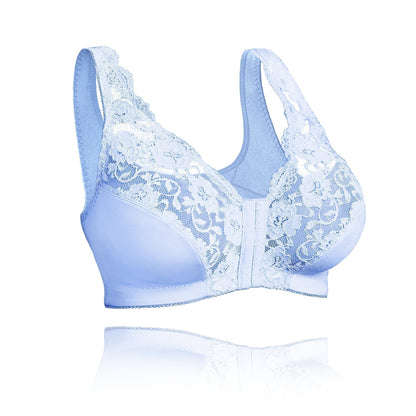 Women's bra without underwire – Soft support – Front closure – Breathable fabric