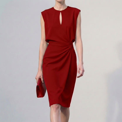 Ruched Waist Cocktail Dress for Women – Elegant & Flattering Fit