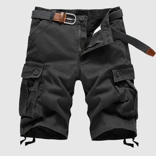Belted Relaxed Fit Cargo Shorts for Men – Casual Comfort & Utility