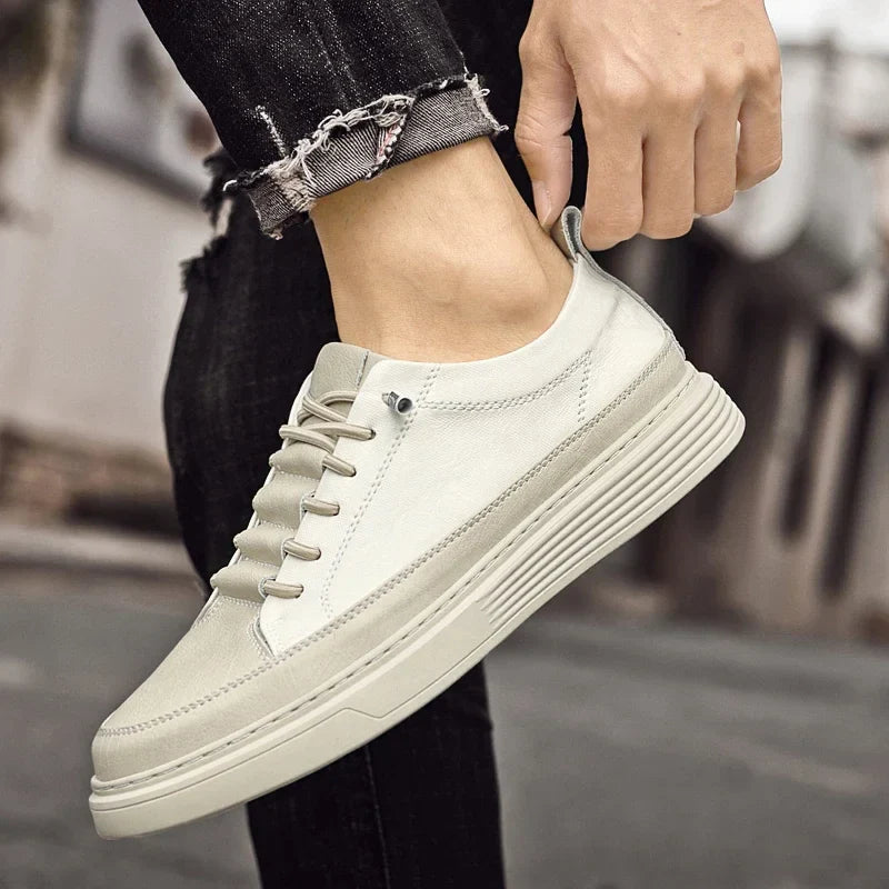 Sebastian Lace-Up Sneaker | Monogram Stacked Sole Sneaker