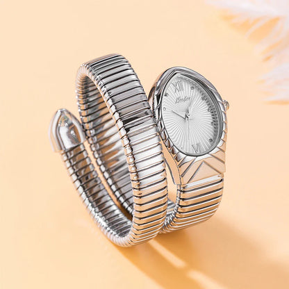 Grace Wrap-Around Serpent Watch | Sunburst Dial Serpent Watch