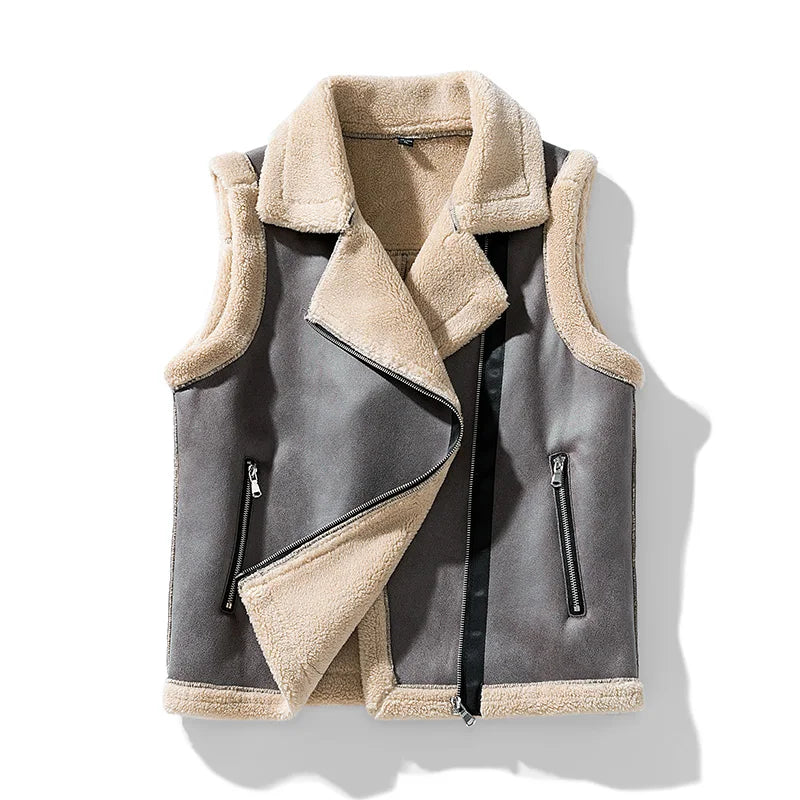 Ethan Velvet Vest | Insulated Winter Stand-Collar Vest